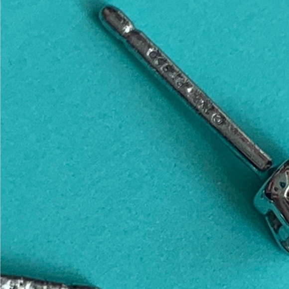 Tiffany & Co Solitaire Diamond Stud Earrings - Picture 9 of 14